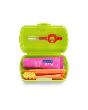 Curaprox travel set, green - Reklamnepredmety