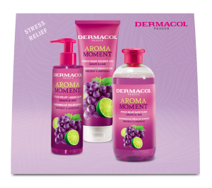 Body care set Grapes with lime Aroma Moment Dermacol - Reklamnepredmety