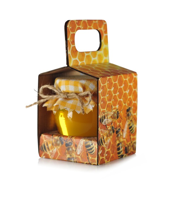 Gift honey 130 g in a paper bag
