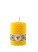 Yellow cylindrical candle - s019010 - variant