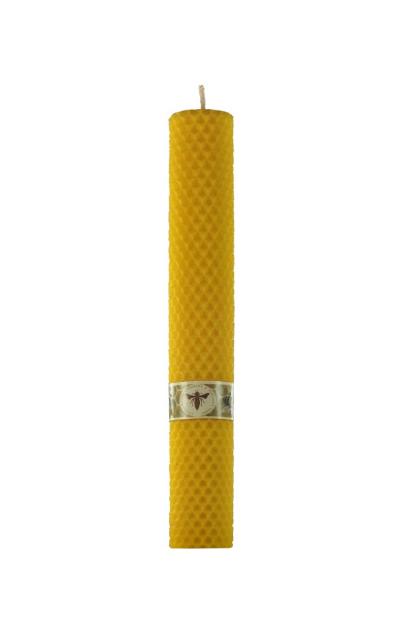 Yellow cylindrical candle 240 mm