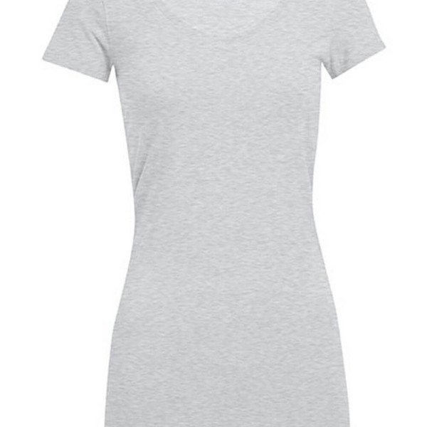 E3087 Women´s Slim Fit V-Neck-T Long