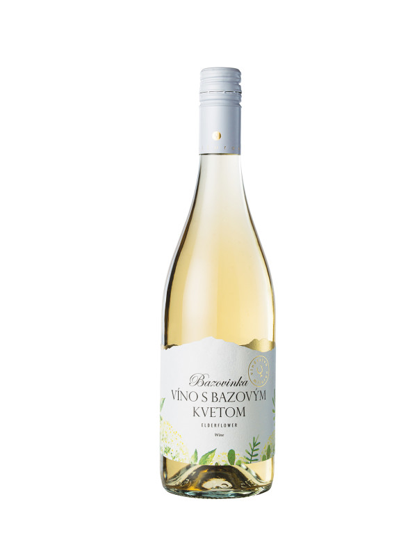 Miluron Bazovinka, Wine with elderflower, white, sweet