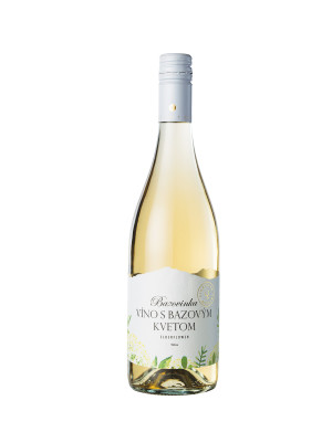 Miluron Bazovinka, Wine with elderflower, white, sweet - Reklamnepredmety