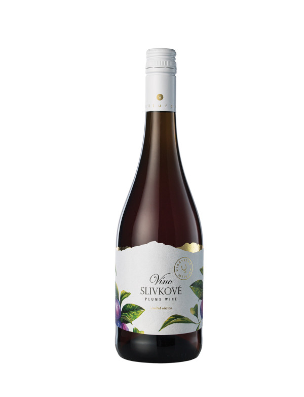 Miluron Plum wine, red, sweet