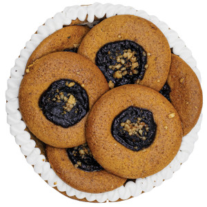 A small bowl with 10 pieces of gingerbread with jam - Reklamnepredmety