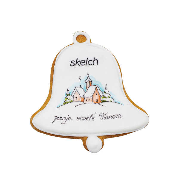 Painted gingerbread with logo