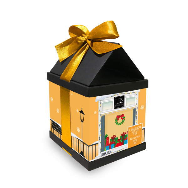 A Magical Sip of Tea – Christmas fruit tea, yellow house
