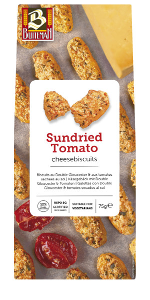 Cheese snack Double Gloucester and sun-dried tomatoes