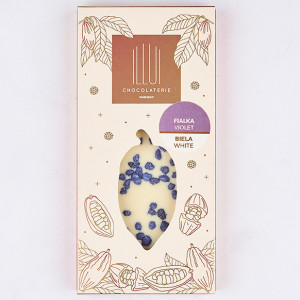 White chocolate with candied violets - Reklamnepredmety