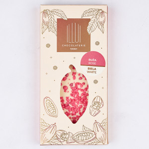 White chocolate with candied roses - Reklamnepredmety