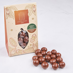 Hazelnuts in milk chocolate