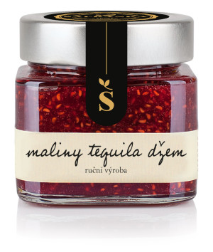 Organic Raspberry Extra jam with silver tequila - Reklamnepredmety