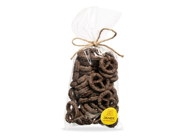 Pretzels in dark chocolate