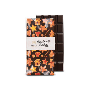 Dark chocolate with Christmas print - Reklamnepredmety