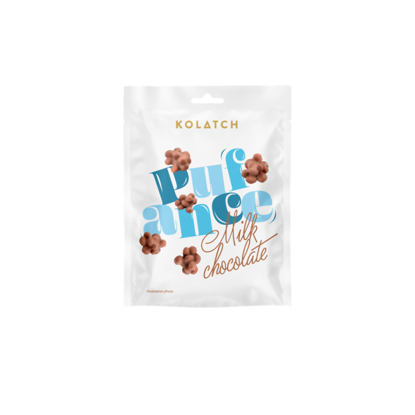 PUFANCE – BIO Extruded corn in milk chocolate 33 g