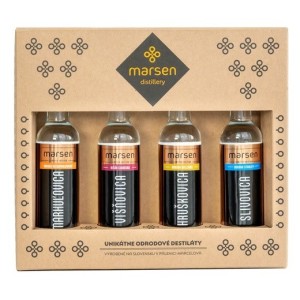 Varietal miniatures of distillates in a Marsen gift box - Reklamnepredmety