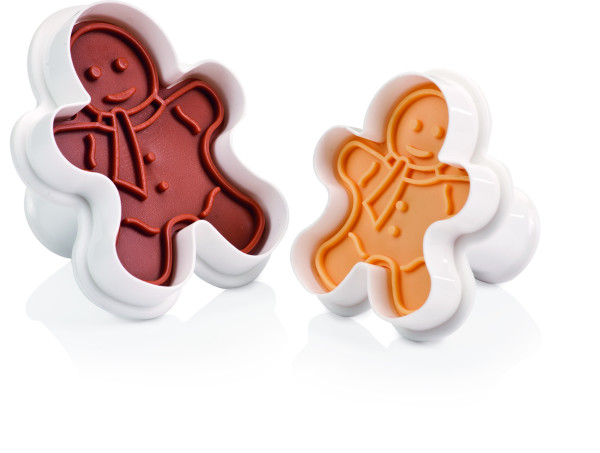 Cutters with stamp, 2 pcs, stick figures