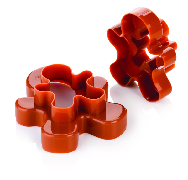 Double-sided cookie cutters