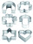 DELÍCIA ring cutters, 6 pcs - s041014 - variant
