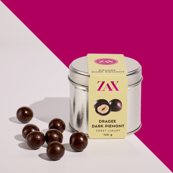 DRAGEE DARK PIEMONTE – Hazelnut dragees in dark chocolate