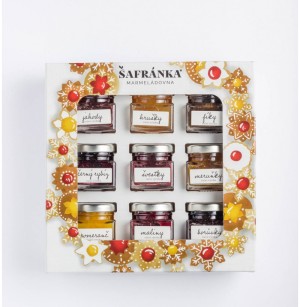 Christmas box of jams 9x40g - Reklamnepredmety