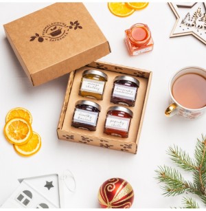 BBQ gift box 4 x 40g - Reklamnepredmety