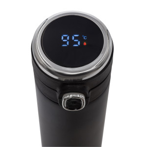 BOUNCE thermos mug 420 ml with thermometer - Reklamnepredmety