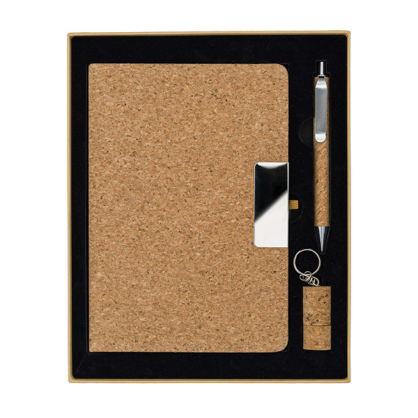 Gift set of flash drive, notebook and pen SYDNEY