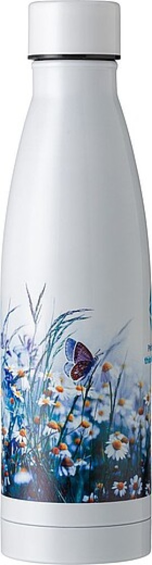 Stainless steel double walled drinking bottle Marcelino - Reklamnepredmety