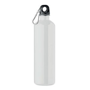 Single wall recycled stainless steel bottle REBIG MOSS - Reklamnepredmety