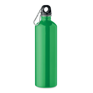 Single wall recycled stainless steel bottle REBIG MOSS - Reklamnepredmety