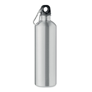 Single wall recycled stainless steel bottle REBIG MOSS - Reklamnepredmety