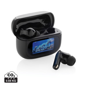 Airtune RCS recycled plastic ANC earbuds with touch screen - Reklamnepredmety