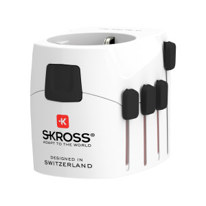 Travel adapter SKROSS World Pro 3-Pole - Reklamnepredmety