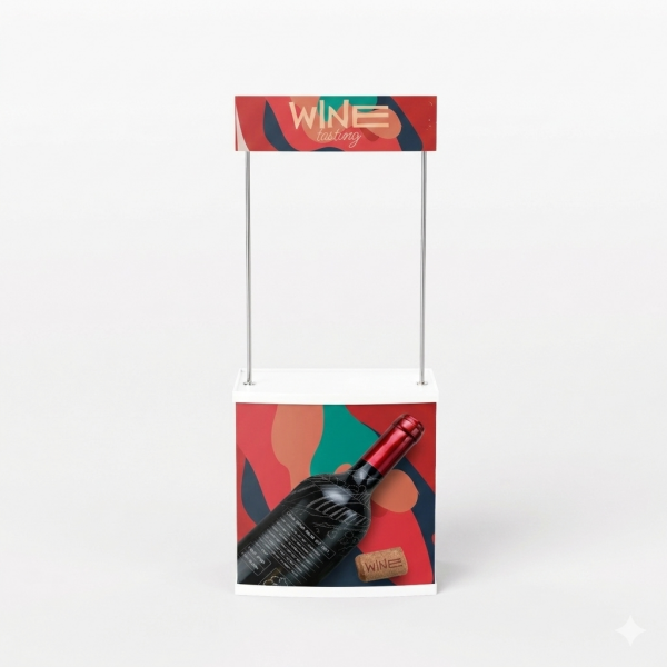 Economy promotional table with print