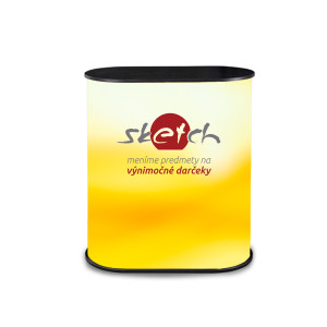 Oval presentation counter with print - Reklamnepredmety