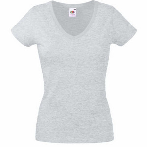 F271N Valueweight V-Neck T Lady-Fit - Reklamnepredmety