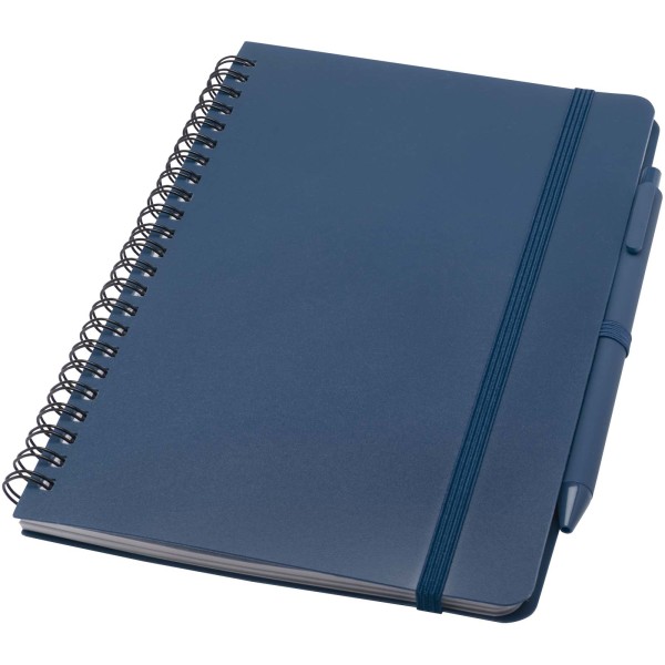 Hard cover notebook Thalaasa A5, made of ocean bound recycled plastic