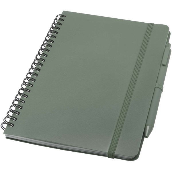 Hard cover notebook Thalaasa A5, made of ocean bound recycled plastic