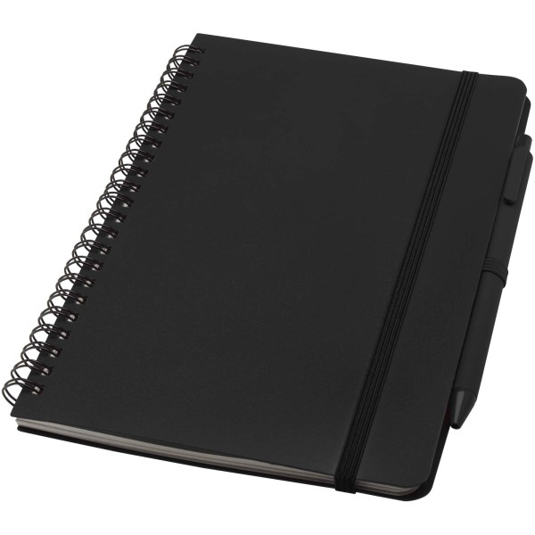 Hard cover notebook Thalaasa A5, made of ocean bound recycled plastic