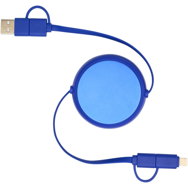 Alasia 5-in-1 retractable data sync and 45W fast charge cable, 100 cm