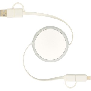 Alasia 5-in-1 retractable data sync and 45W fast charge cable, 100 cm - Reklamnepredmety