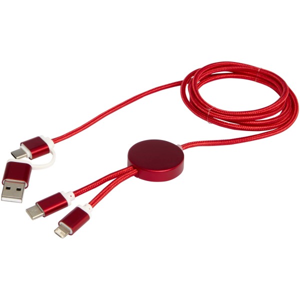 Alasia 5-in-1 data sync and 27W fast charge cable, recycled aluminium and plastic, 150 cm