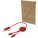 Citala 5-in-1 recycled plastic 30 cm data sync and 27W fast charge cable - 12442732 - variant PF 12442732