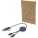 Citala 5-in-1 recycled plastic 30 cm data sync and 27W fast charge cable - 12442755 - variant PF 12442755
