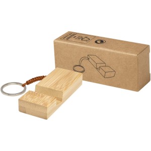 Bosona bamboo phone holder with keychain - Reklamnepredmety
