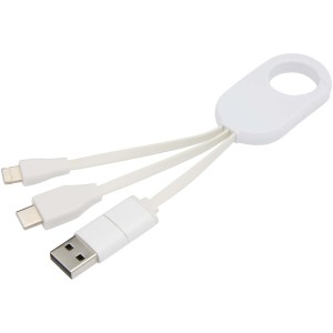 Troop 4-in-1 recycled plastic charging cable - Reklamnepredmety