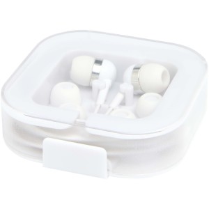 Baekdu wired Type-C headset with recycled plastic storage box - Reklamnepredmety