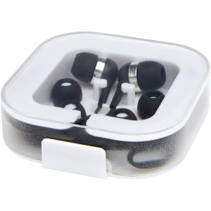 Baekdu wired Type-C headset with recycled plastic storage box - Reklamnepredmety